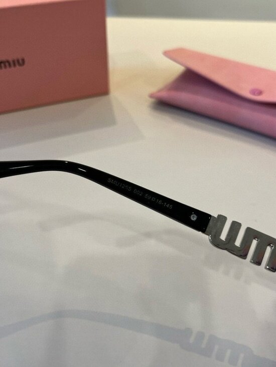 Miu Miu Cat-Eye Sunglasses with Blue Lenses main image 7